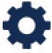 Robotic manufacturing line icon