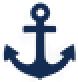 Port container cranes and ship icon