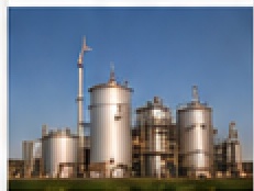 Rail-served industrial tank farm